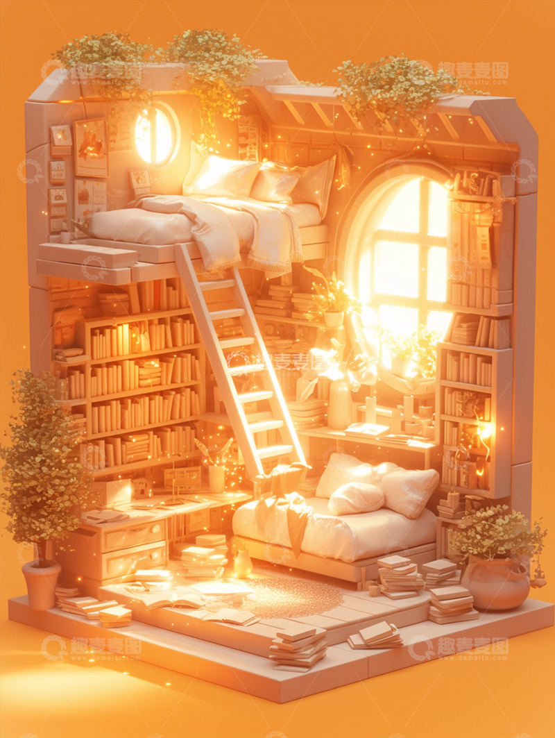 高清大图下载【趣麦麦图】唯美梦幻迷你小屋27