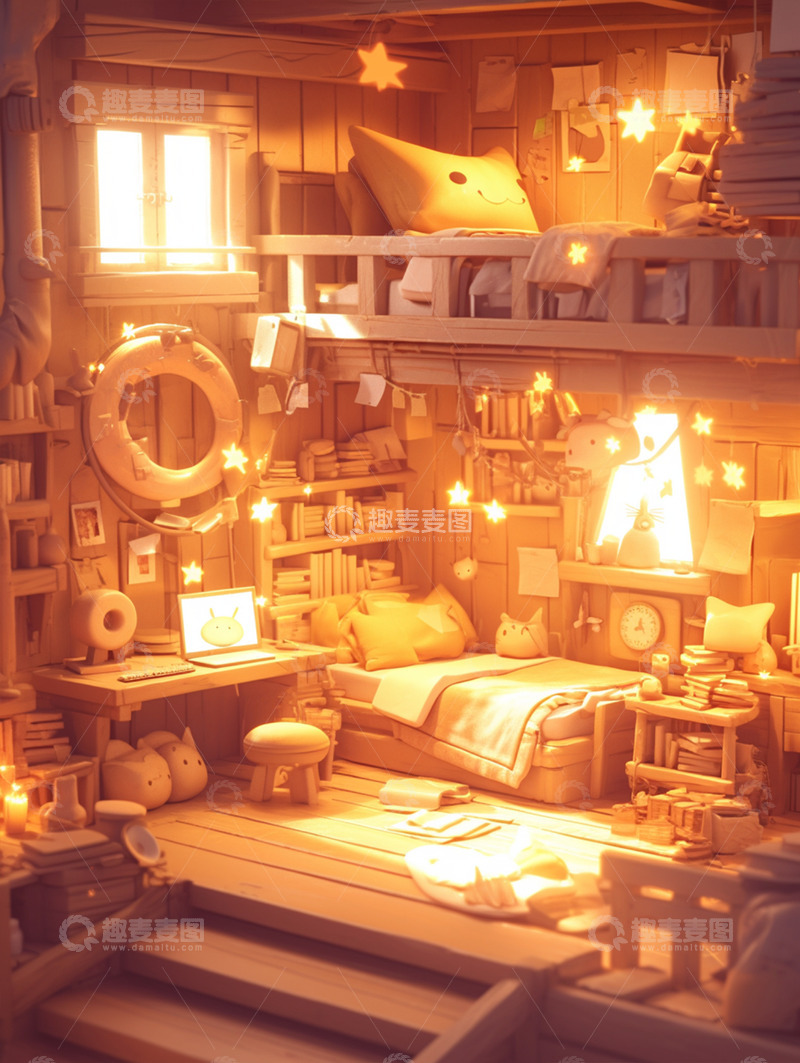 高清大图下载【趣麦麦图】唯美梦幻迷你小屋17