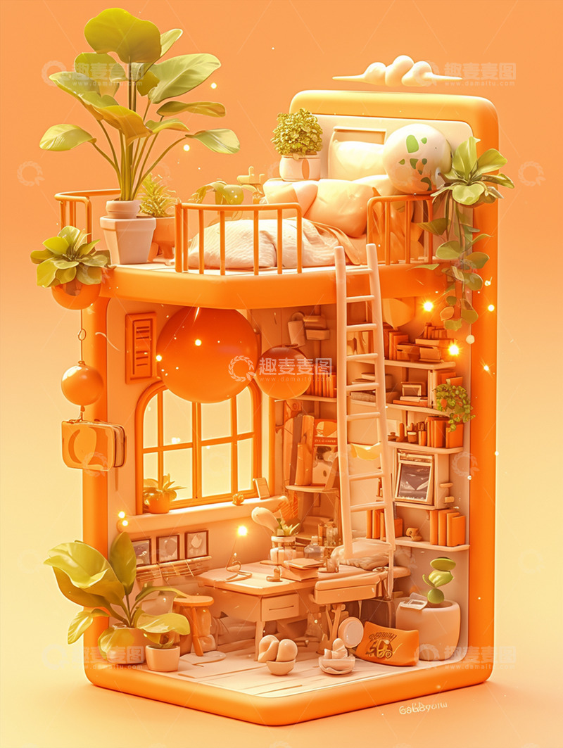 高清大图下载【趣麦麦图】唯美梦幻迷你小屋12