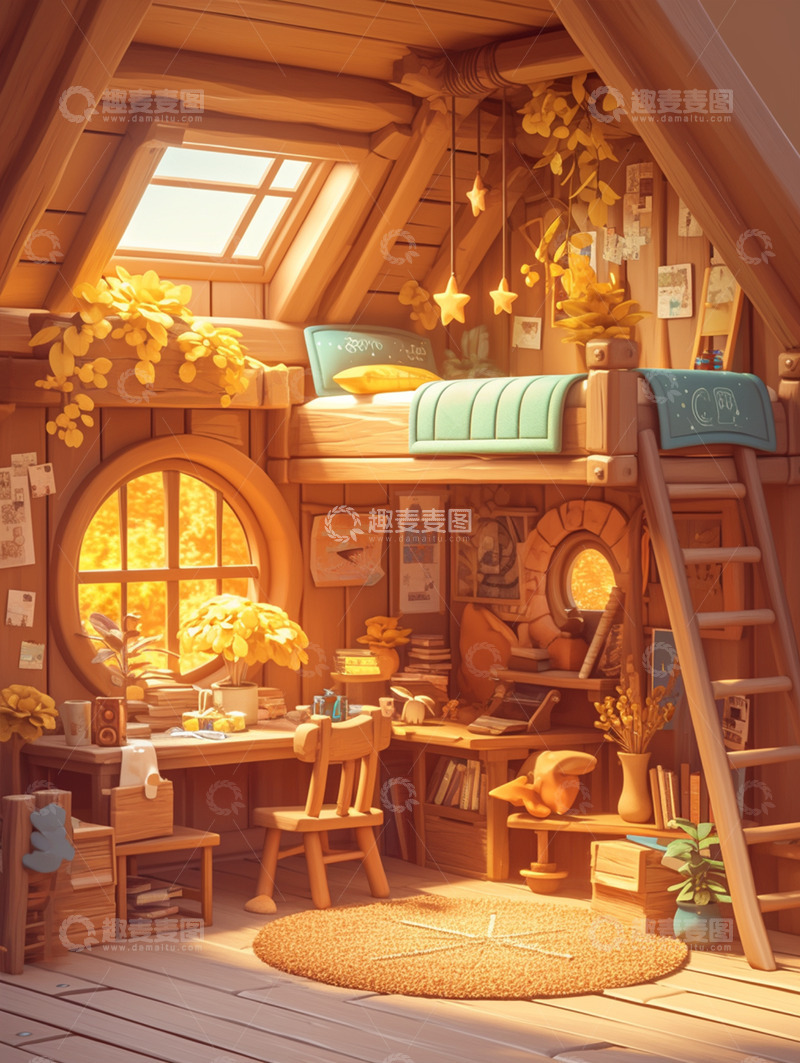 高清大图下载【趣麦麦图】唯美梦幻迷你小屋11