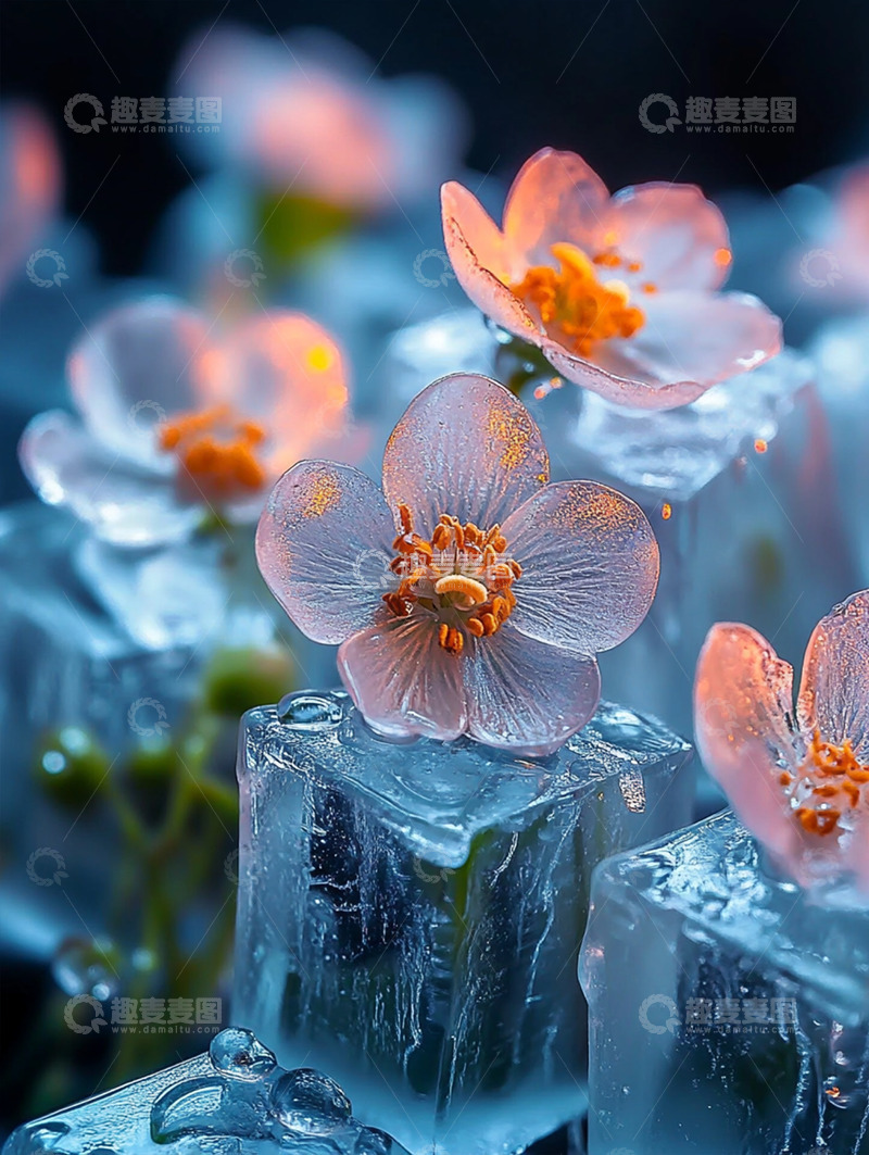 高清大图下载【趣麦麦图】唯美背景插画素材34