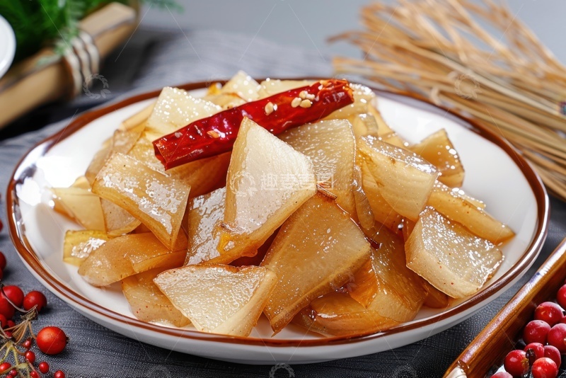 高清大图下载【趣麦麦图】一盘酸萝卜片