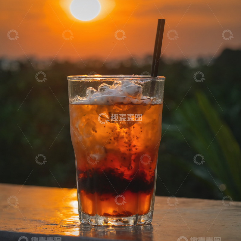 高清大图下载【趣麦麦图】泰式冰茶2