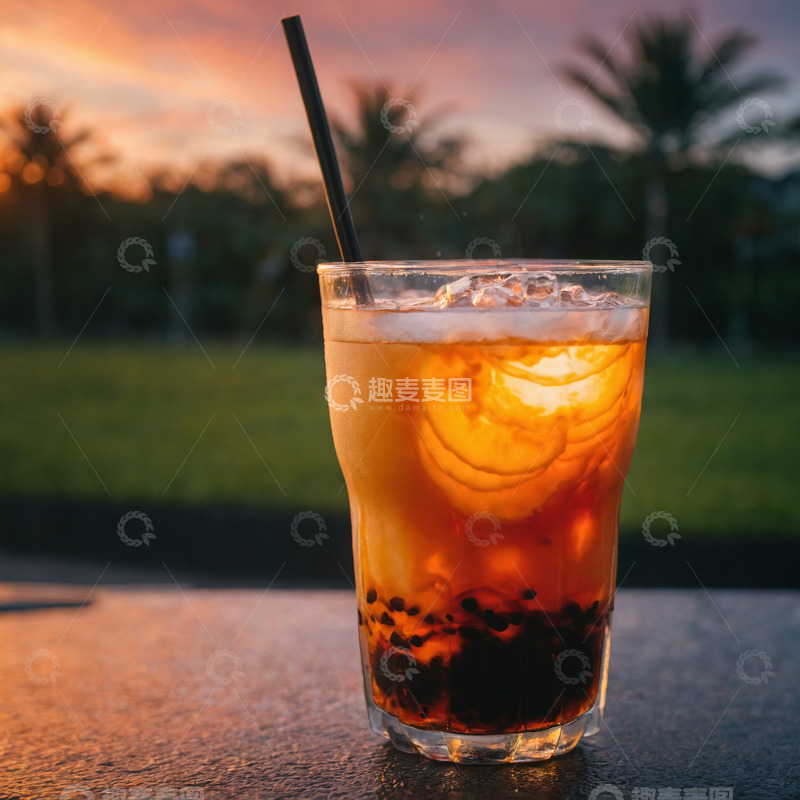 高清大图下载【趣麦麦图】泰式冰茶4