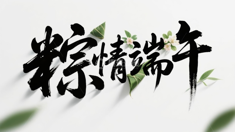 高清大图下载【趣麦麦图】端午节主题字字体设计10