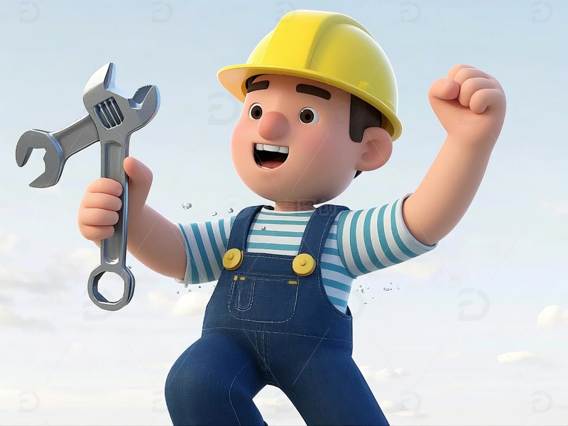 劳动节卡通形象2