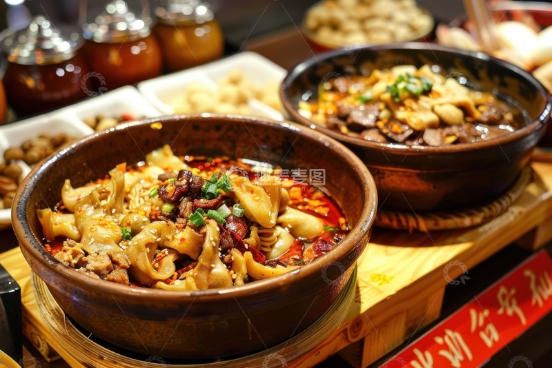 高清大图下载【趣麦麦图】一碗美味的麻辣羊杂美食