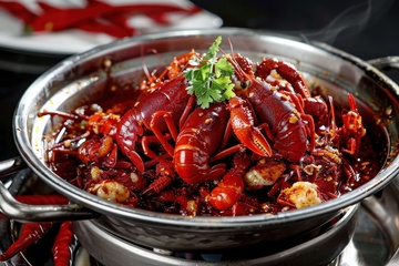 一铁锅麻辣龙虾
