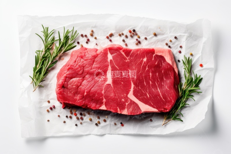 高清大图下载【趣麦麦图】一块新鲜的牛肉块