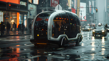 未来感无人驾驶汽车2
