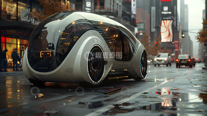 高清大图下载【趣麦麦图】未来感无人驾驶汽车5