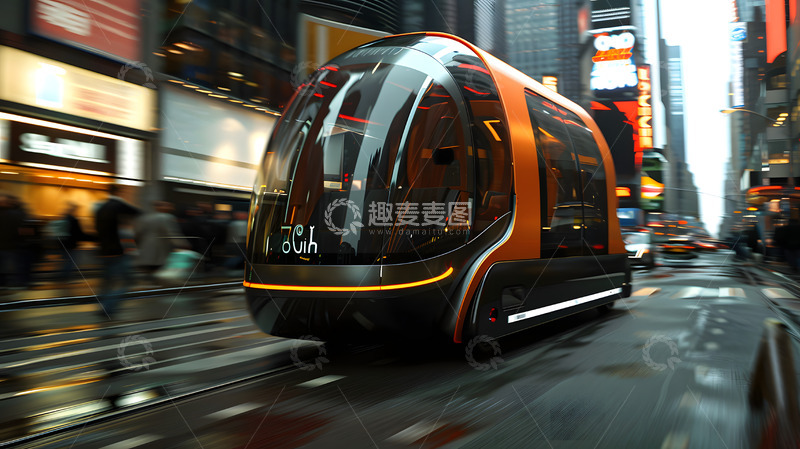 高清大图下载【趣麦麦图】未来感无人驾驶汽车6