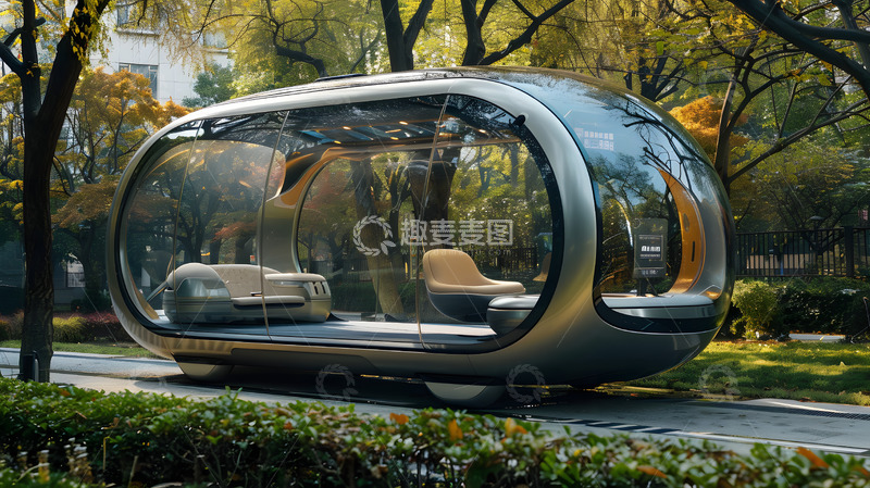 高清大图下载【趣麦麦图】未来感无人驾驶汽车4