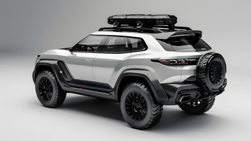 现代感SUV越野车摄影