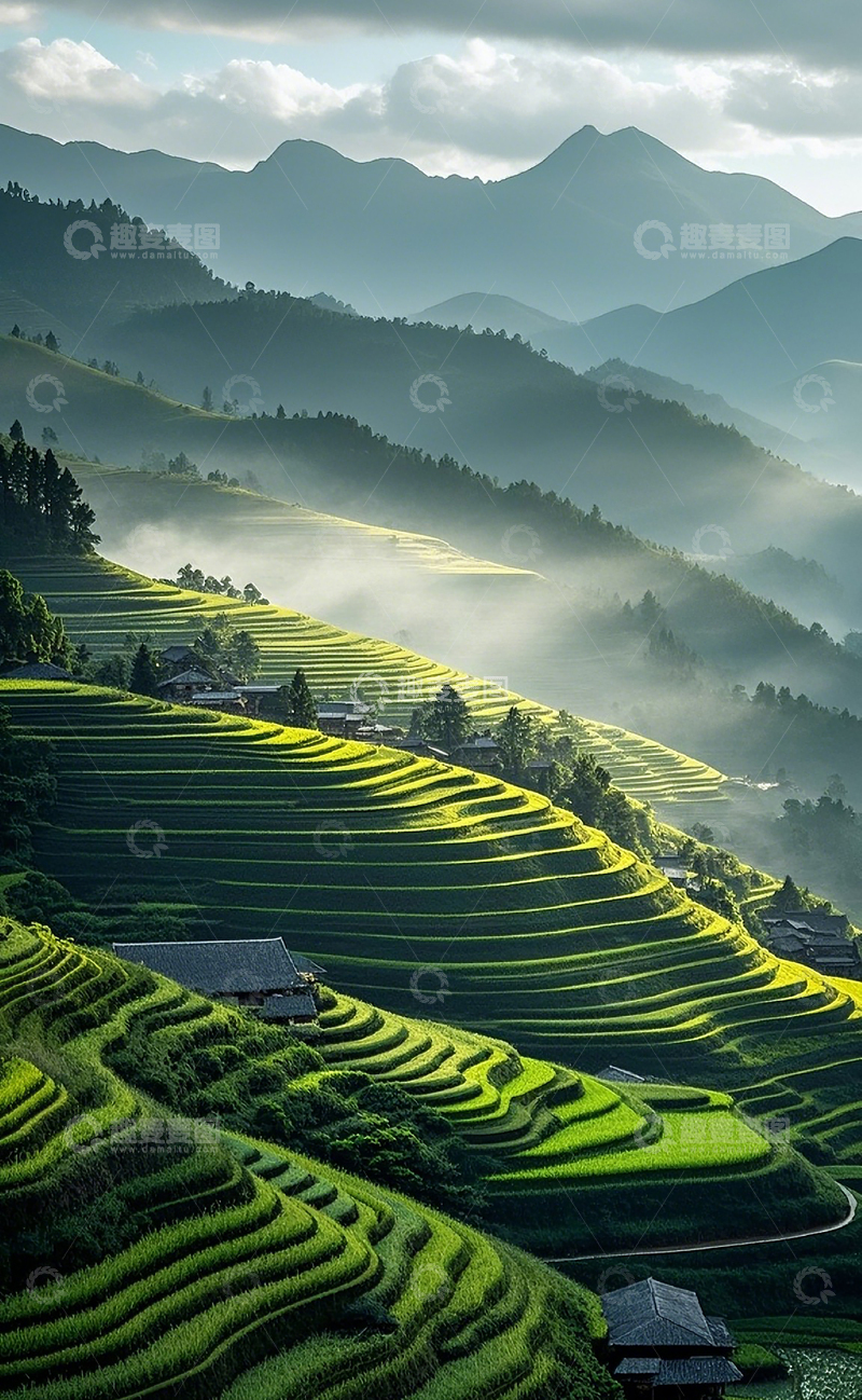 高清大图下载【趣麦麦图】梯田风光6