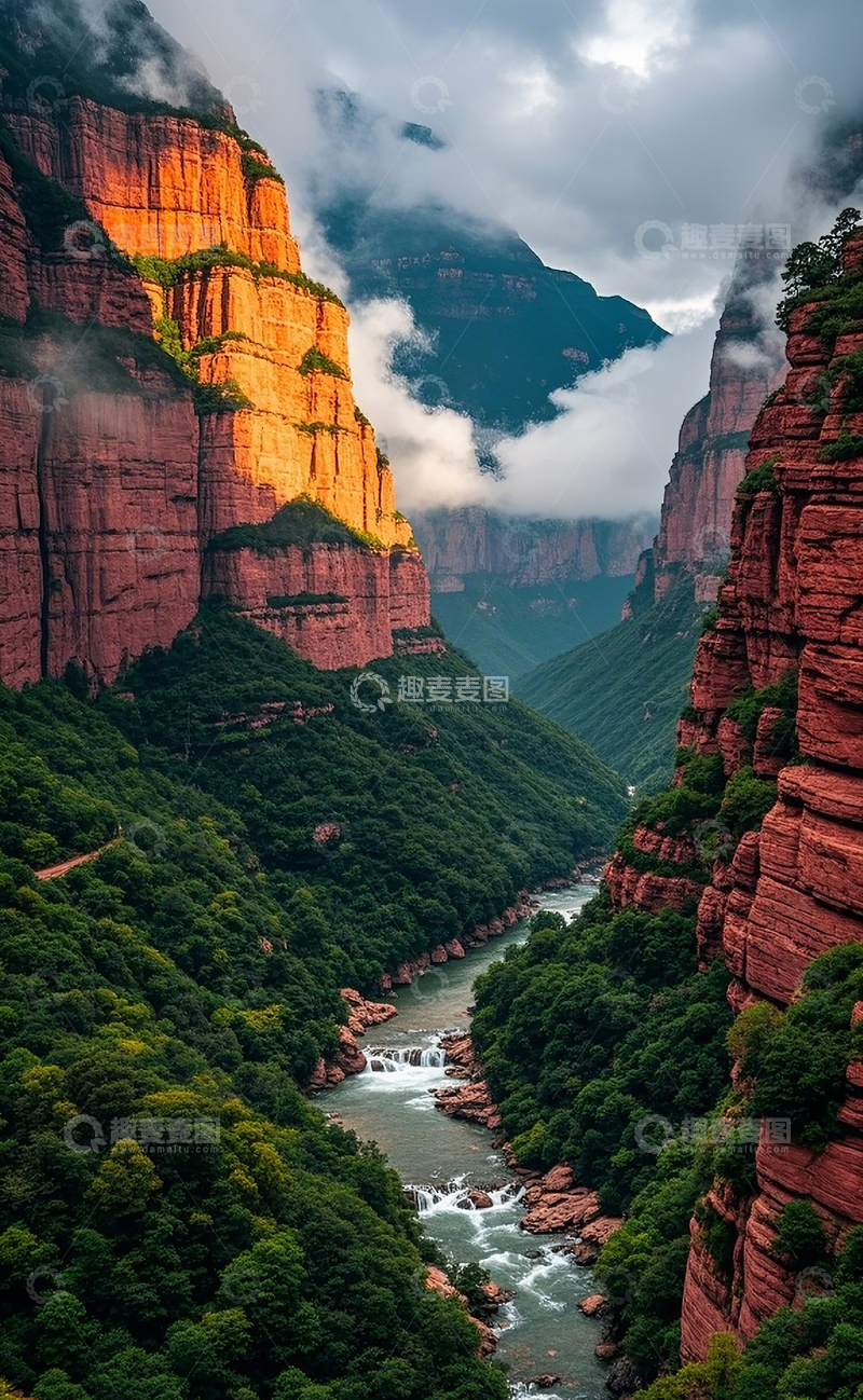 高清大图下载【趣麦麦图】南太行山峡谷