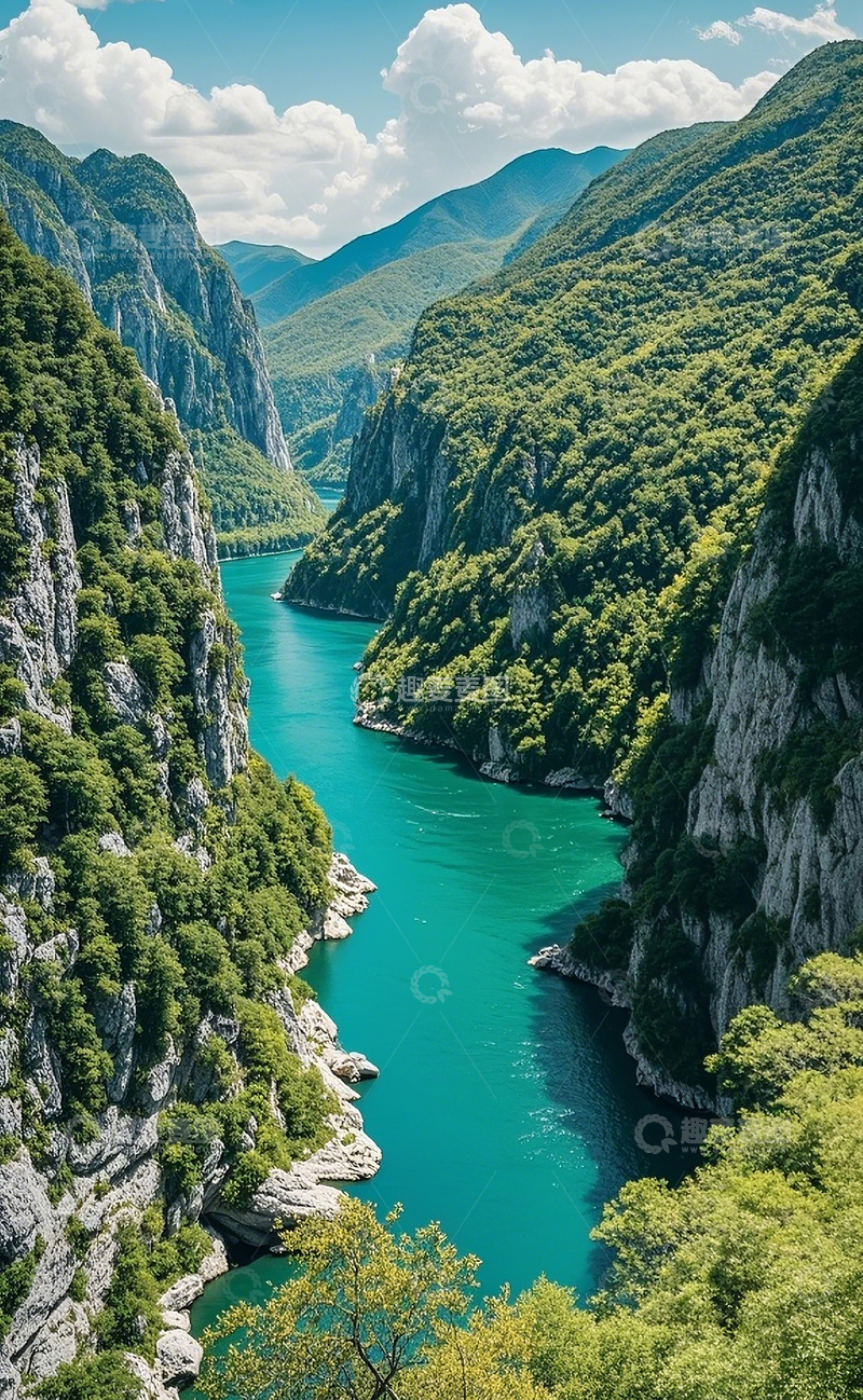 高清大图下载【趣麦麦图】峡谷河流3
