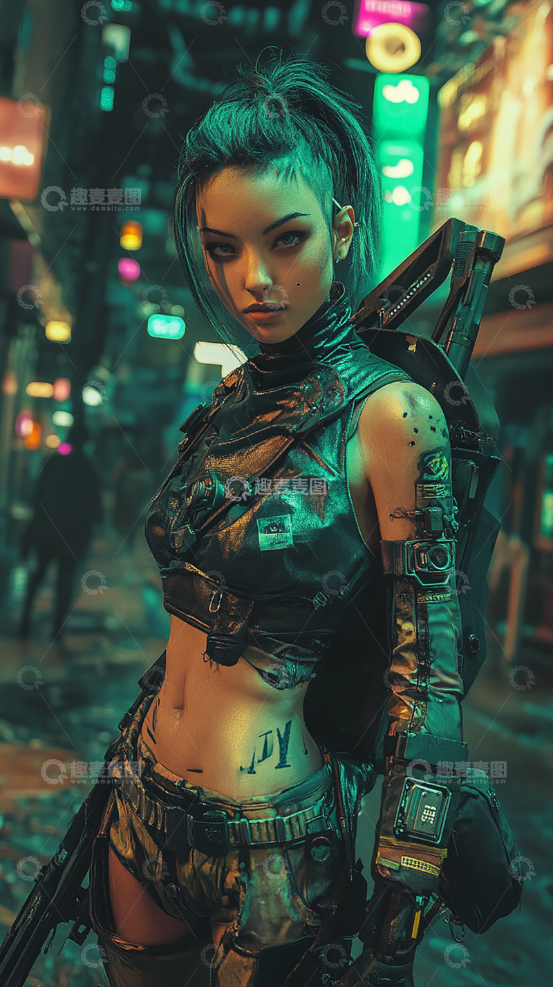 高清大图下载【趣麦麦图】特工女孩