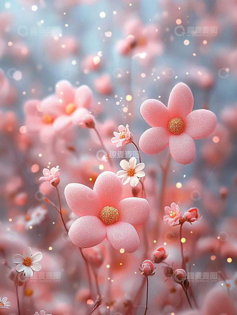 高清大图下载【趣麦麦图】唯美背景插画素材50