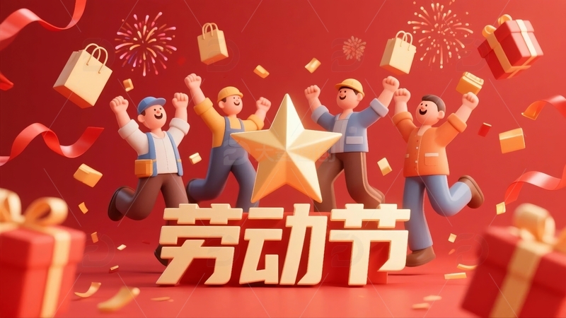 五一劳动节节日海报背景4