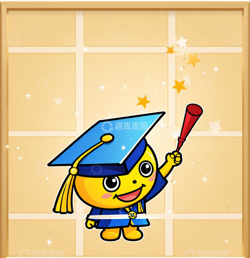 高清大图下载【趣麦麦图】插画学生8