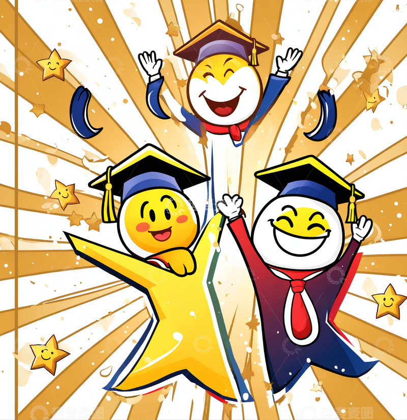 高清大图下载【趣麦麦图】插画学生7