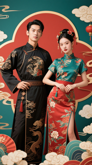 国潮男女新中式