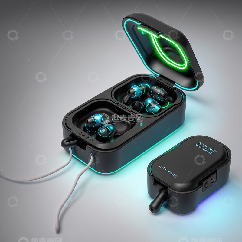高清大图下载【趣麦麦图】电商耳机