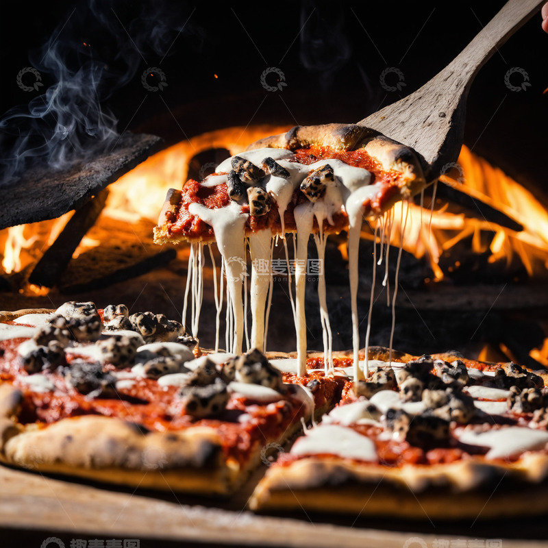 高清大图下载【趣麦麦图】那不勒斯披萨美食4