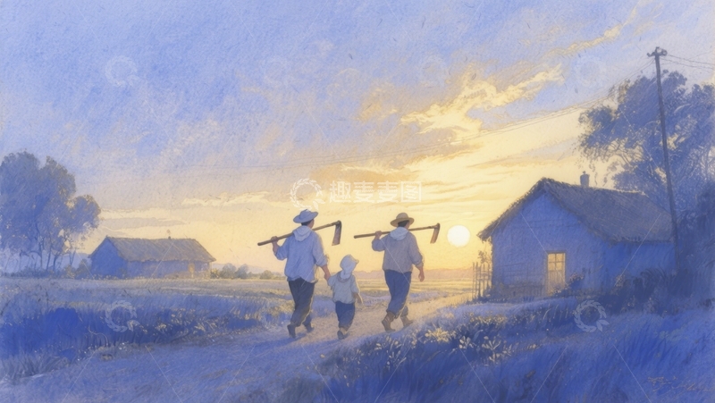 高清大图下载【趣麦麦图】田园归乡