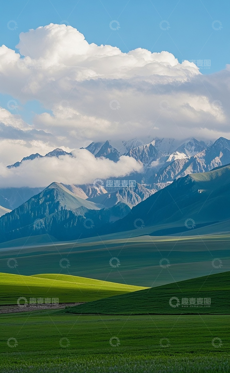 高清大图下载【趣麦麦图】云雾山川草原风光21