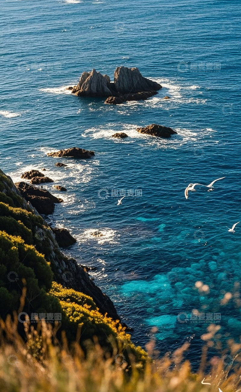 高清大图下载【趣麦麦图】 海岸礁石