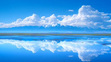 蓝天白云自然风光1