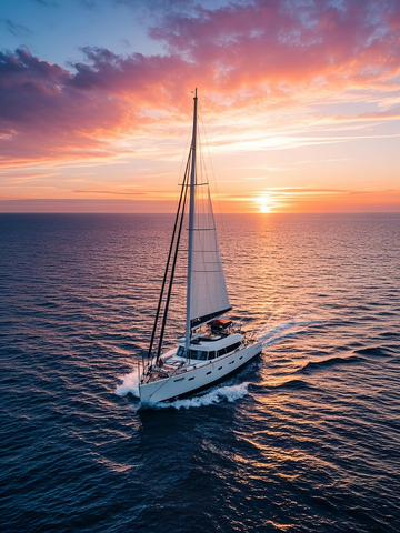 帆船行驶在海面上1