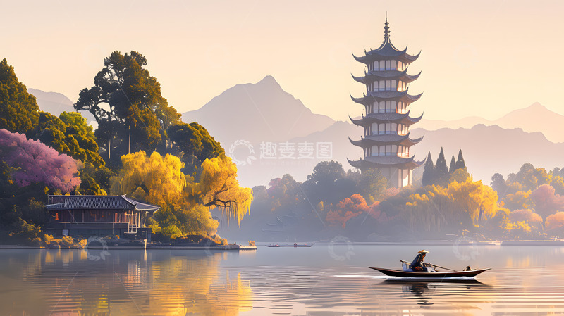 高清大图下载【趣麦麦图】旅游西湖美景3