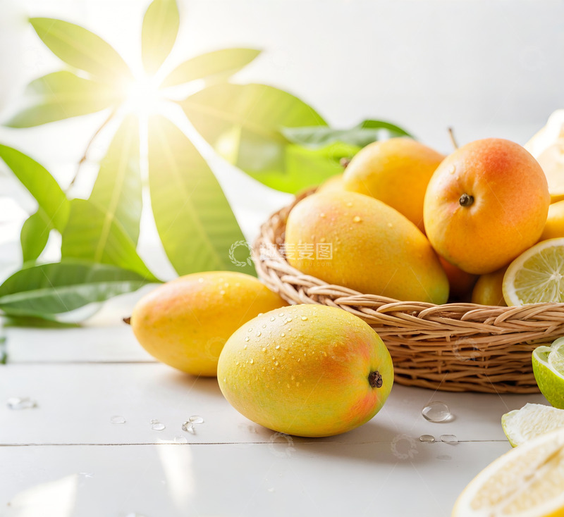 高清大图下载【趣麦麦图】芒果与阳光的碰撞
