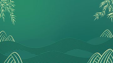 绿色端午节简约流线背景