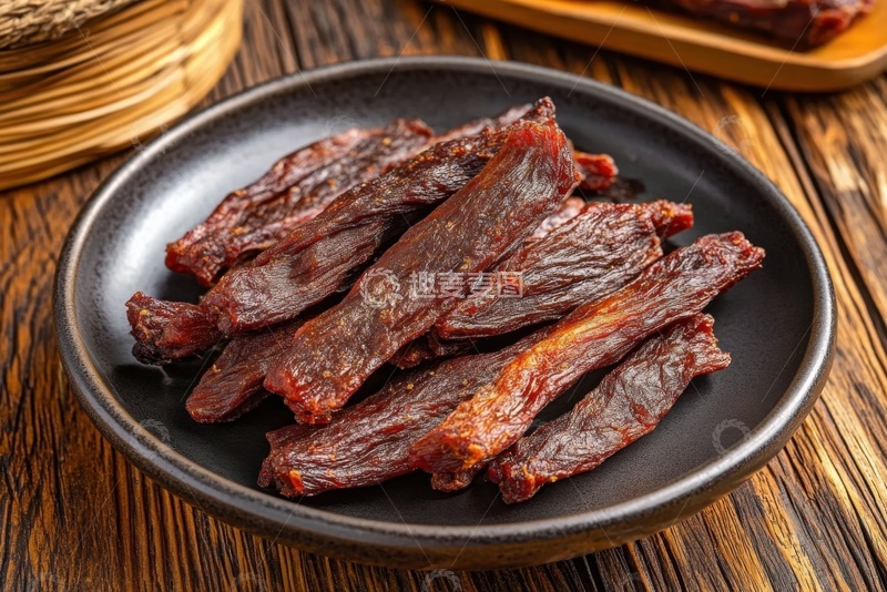 高清大图下载【趣麦麦图】一盘干牛肉美食