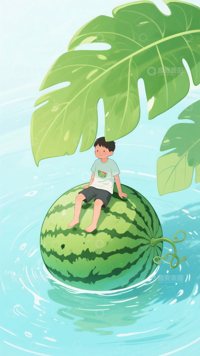 高清大图下载【趣麦麦图】夏天 西瓜 立夏 4