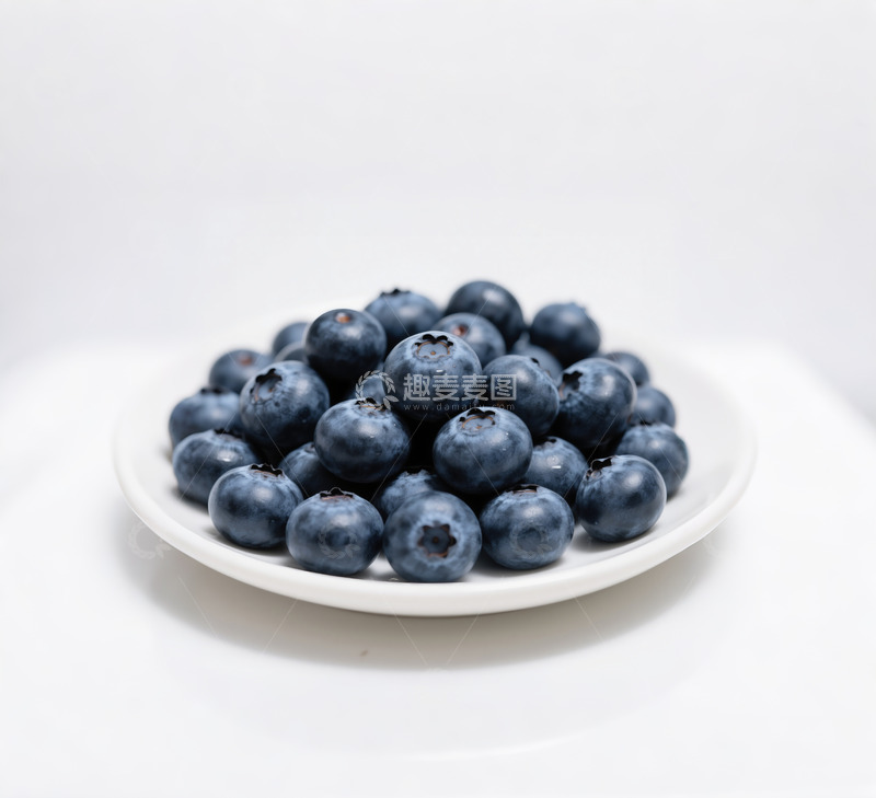 高清大图下载【趣麦麦图】蓝莓盘子