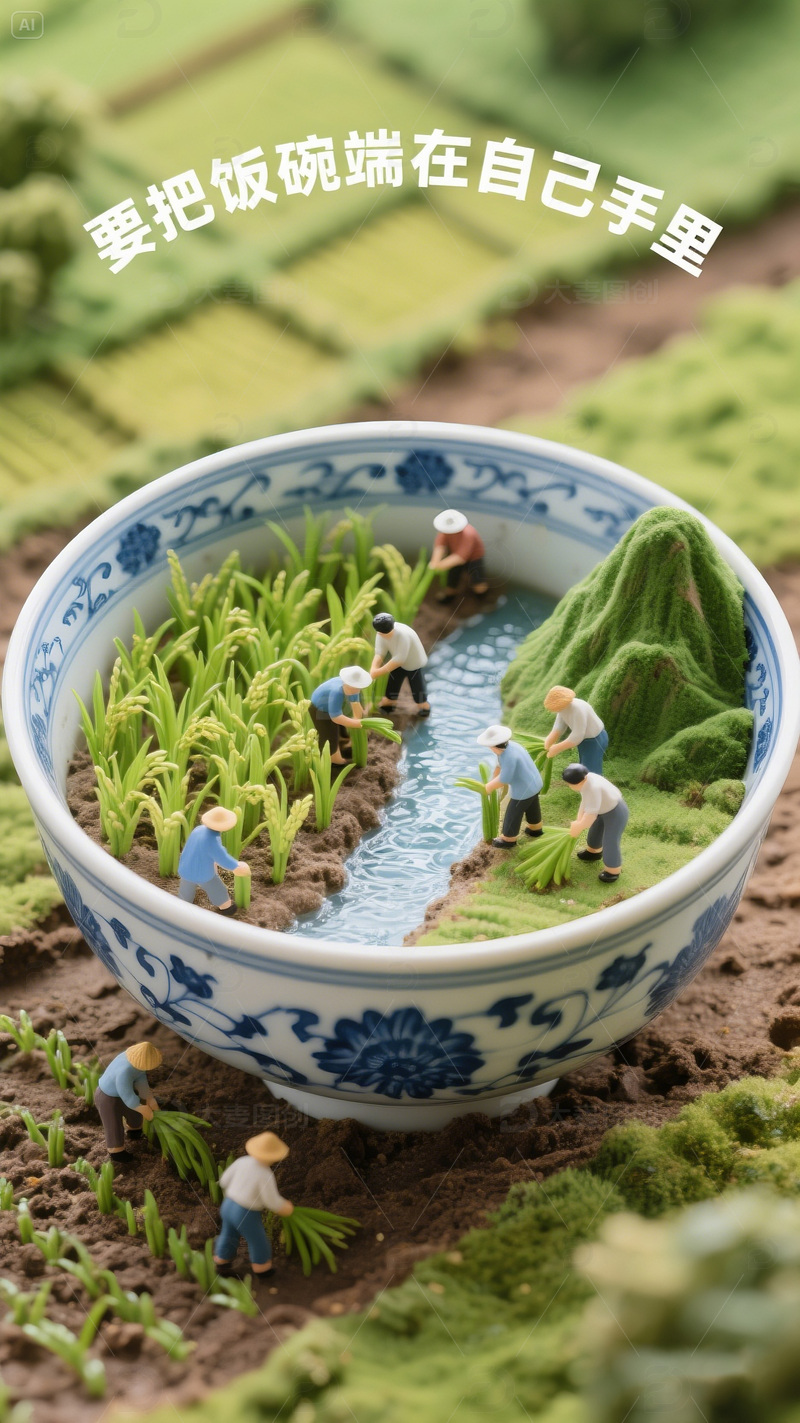 AIGC五一劳动节微缩场景图片1