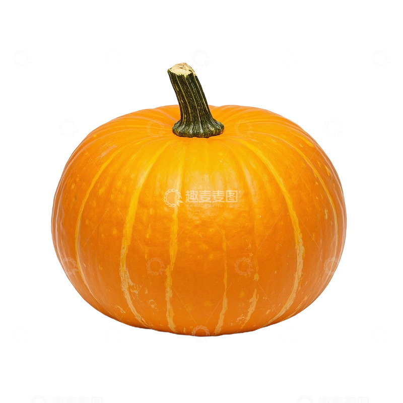 高清大图下载【趣麦麦图】完整南瓜橙色外观图
