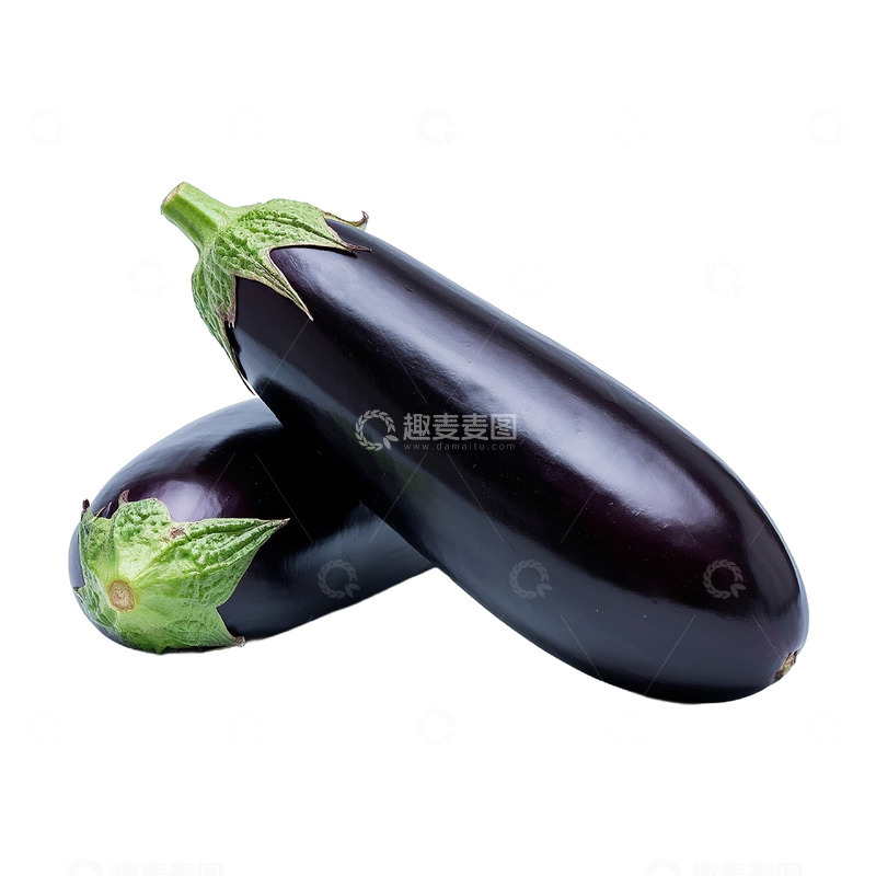高清大图下载【趣麦麦图】长茄子双茄特写图