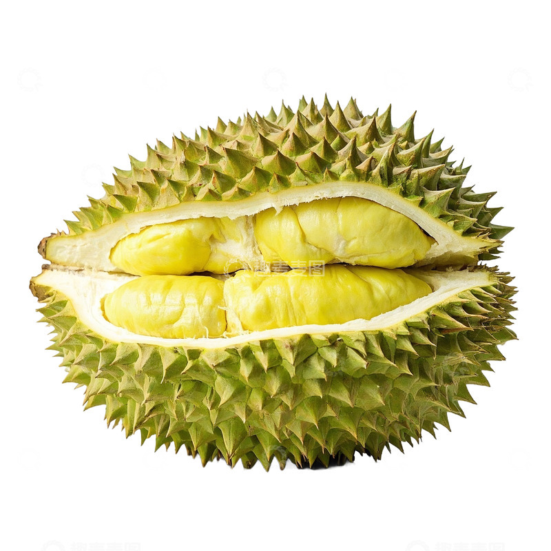高清大图下载【趣麦麦图】榴莲剥开摄影素材