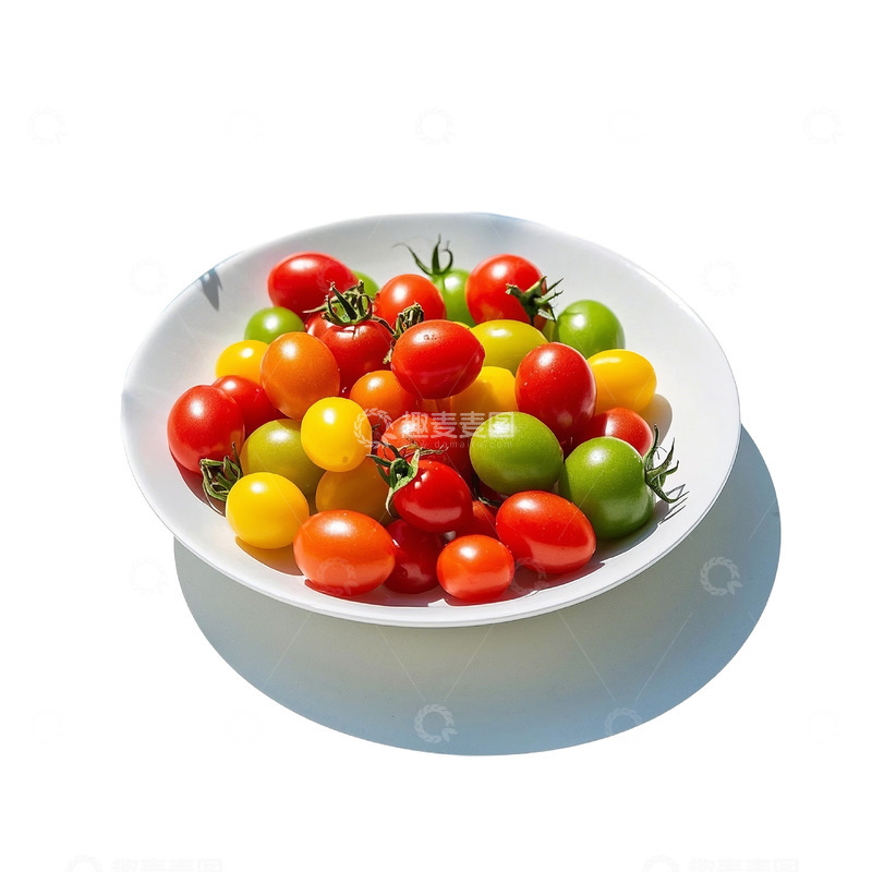 高清大图下载【趣麦麦图】彩番茄碗装摄影素材