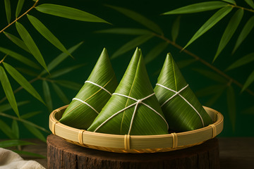 端午粽香竹叶下的香粽