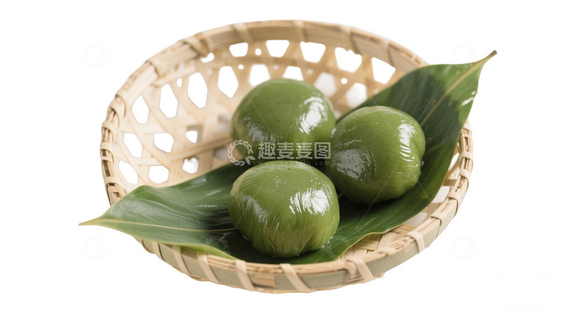高清大图下载【趣麦麦图】清明节艾草青团免扣元素1