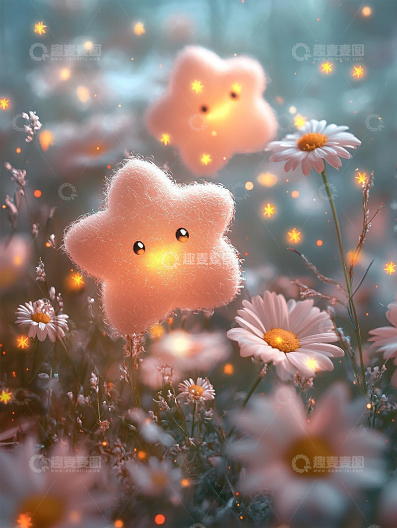 高清大图下载【趣麦麦图】唯美背景插画素材40