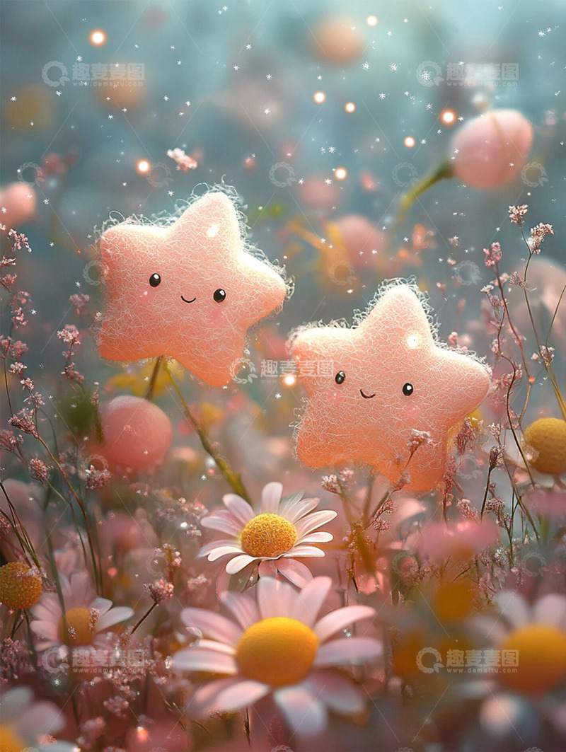 高清大图下载【趣麦麦图】唯美背景插画素材36