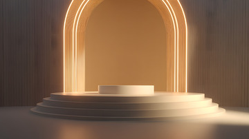 简约护肤保健品电商C4D场景9